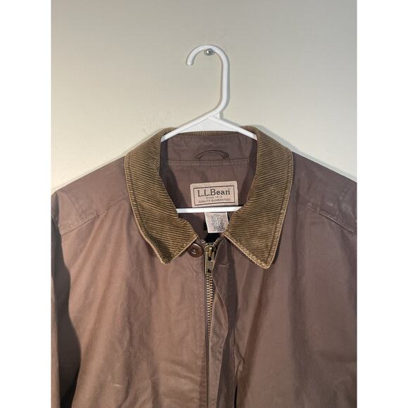 LL Bean British Millerain Waxed Cotton Bomber Style Jacket Men’s Size XLT - Picture 5 of 13